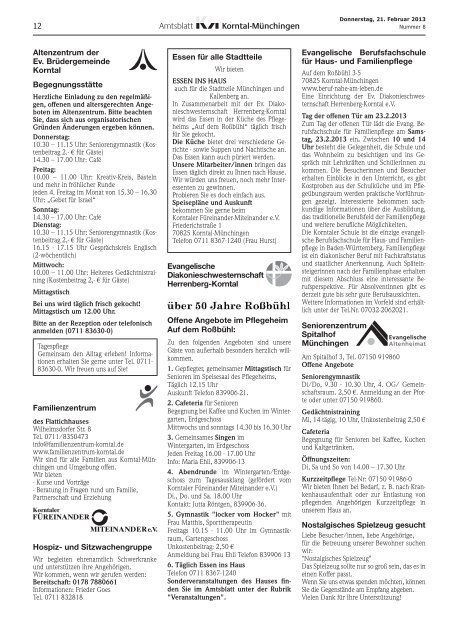 Amtsblatt KW 8 2013 - Stadt Korntal-Münchingen