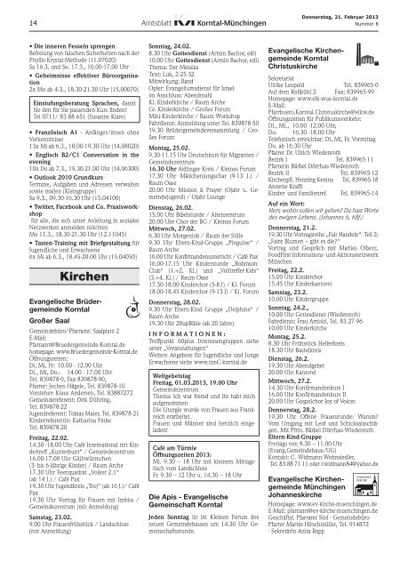 Amtsblatt KW 8 2013 - Stadt Korntal-Münchingen