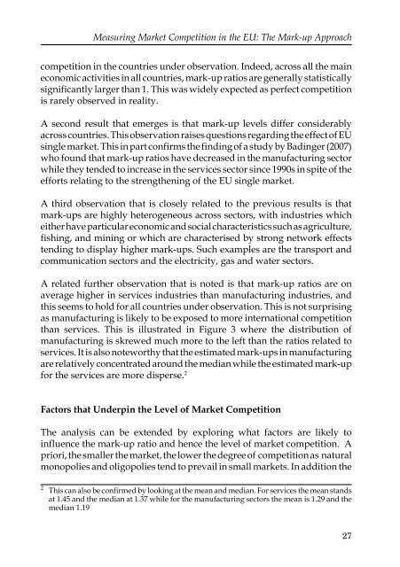 MEASURING MARKET COMPETITION IN THE EU ... - Bank of Valletta