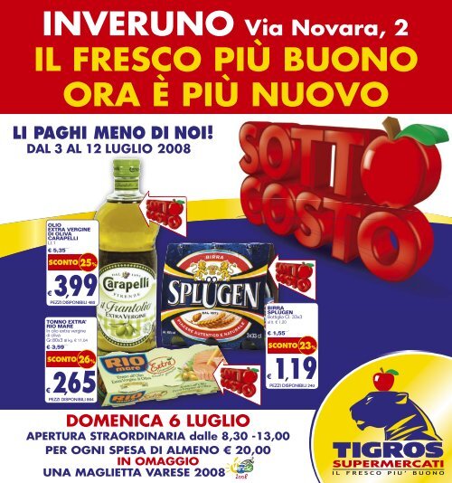 promozione - Tigros