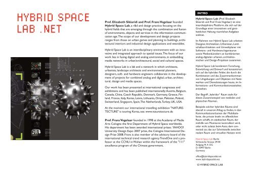 Page 1 Hybrid Space Lab (Prof. Elizabeth Sikiaridi und Prof. Frans ...