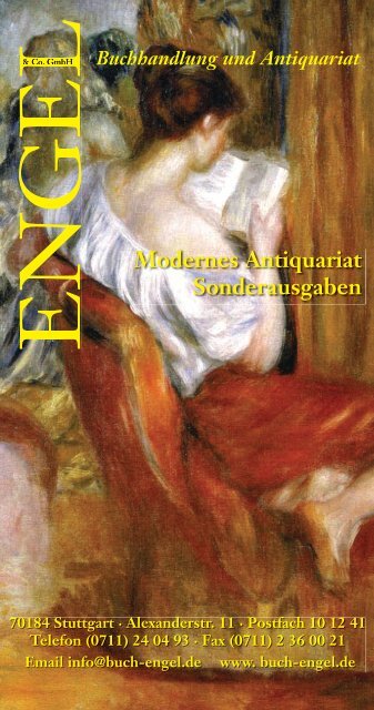 Modernes Antiquariat Sonderausgaben - Buchhandlung ENGEL ...