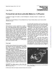 Peritoneal leak and chronic pericardial effusion in a CAPD patient