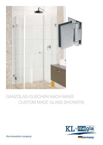 Custom made glass showers