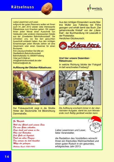 Ausgabe Dezember 2012 - Der Vorstädter