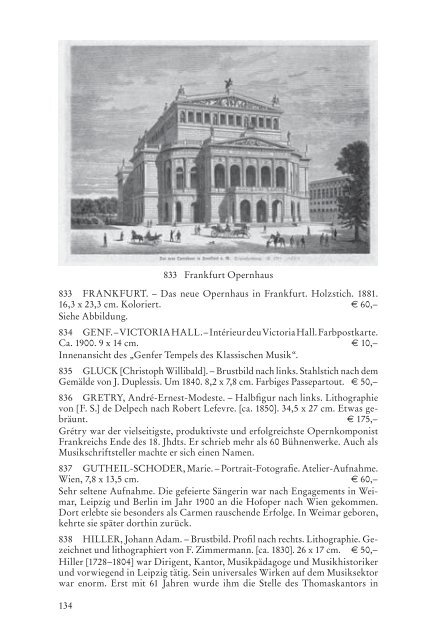 J. VOERSTER Antiquariat für Musik und Deutsche Literatur Katalog ...