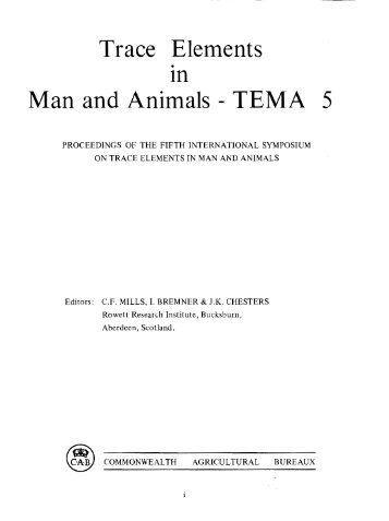 Trace Elements in Man and Animals - TEMA 5 - The Rowett Institute ...
