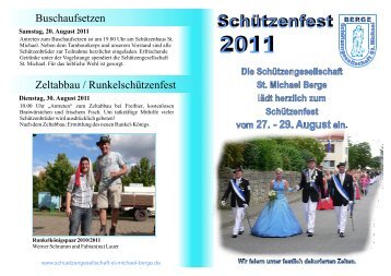 Schützenfest - Schützengesellschaft "Sankt Michael" Berge