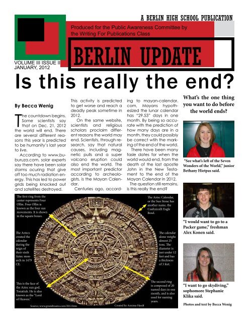 BERLIN UPDATE