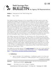 12-18 Bulletin: Participation in the Thrift Savings Plan