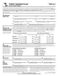 Form: TSP-U-1, Election Form - Thrift Savings Plan