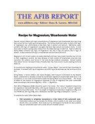 Recipe for Magnesium/Bicarbonate Water - The AFIB Report