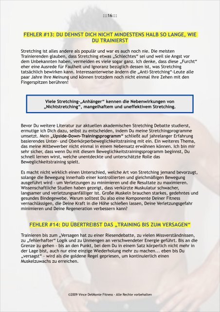übertraining - Muskelaufbau Trainingsplan