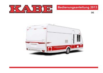 Bedienungsanleitung 2013 - Kabe