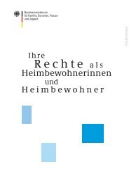 Ihre Rechte als Heimbewohnerinnen und Heimbewohner - BAGSO