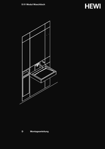 Montageanleitung D S 01 Modul Waschtisch - HEWI