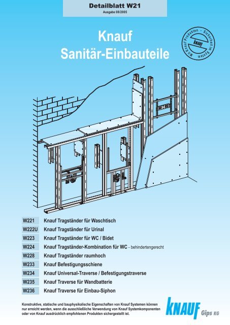 Knauf Sanitär-Einbauteile