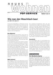 Wie man den Waschtisch baut PDF-SERVICE - Living at Home