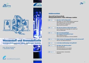 1. Was für ein Stoff ist Wasserstoff? - PRONaT