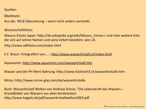 Die Botschaft - Heinz Hofstetter Schweiz - firstfruitfamily ...