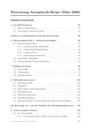 Atomphysik-Skript Teil II (Prof. J. Walz) - QUANTUM