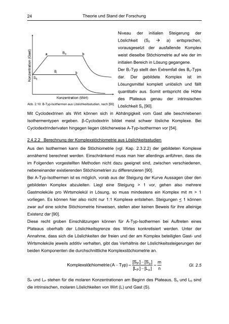 Untersuchung von Cyclodextrinkomplexen - OPUS - Universität ...