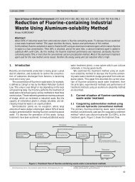 Reduction of Fluorine-containing Industrial Waste Using ... - Oki