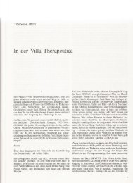 In der Villa Therapeutica - Theodor Itten
