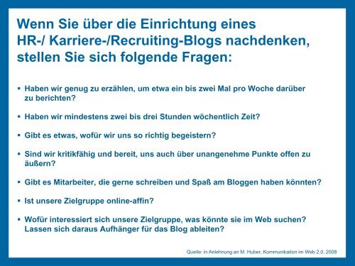 „Recruiting im Web2.0“ - AutoUni