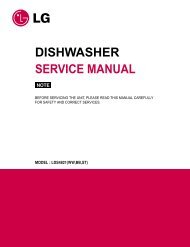 DISHWASHER SERVICE MANUAL - Appliance Factory Parts