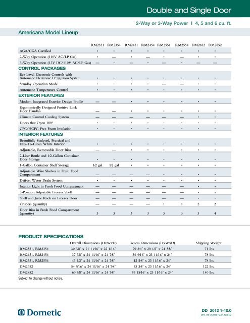 Full Line Catalog - eDometic