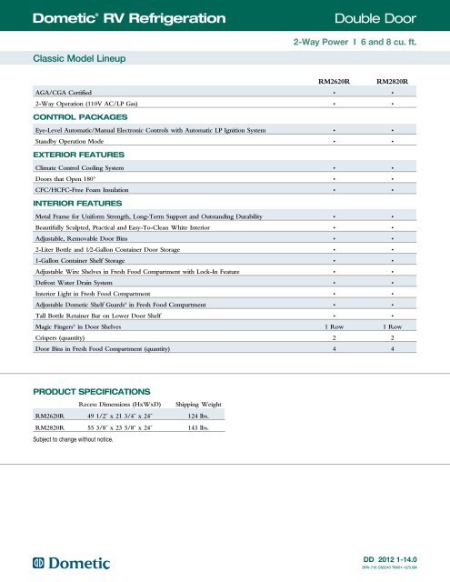 Full Line Catalog - eDometic