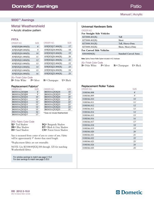 Full Line Catalog - eDometic