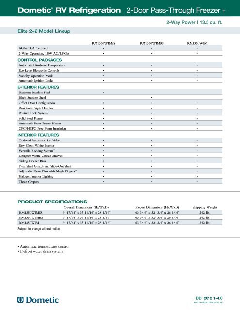 Full Line Catalog - eDometic