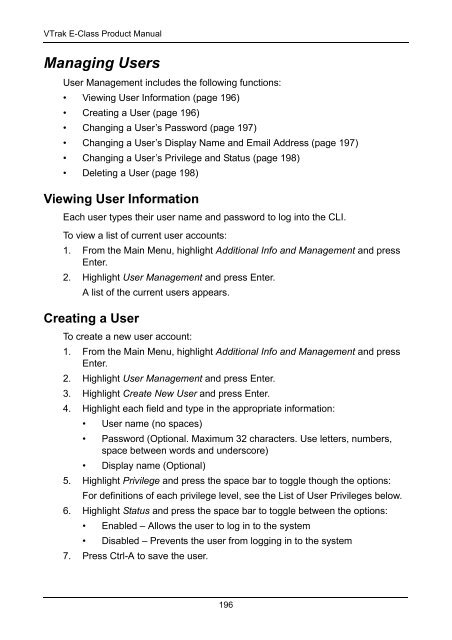 VTrak E-Class Product Manual - Promise Technology, Inc.