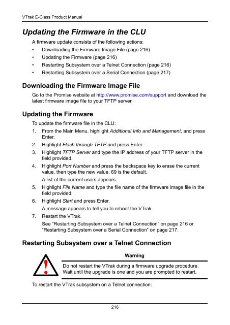 VTrak E-Class Product Manual - Promise Technology, Inc.