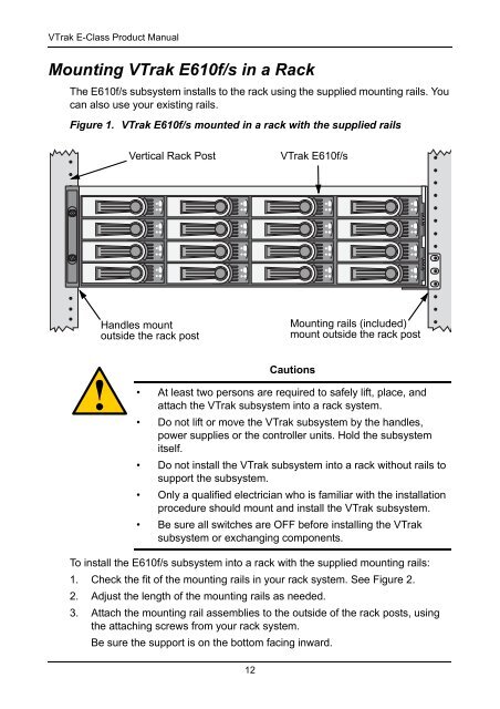 VTrak E-Class Product Manual - Promise Technology, Inc.