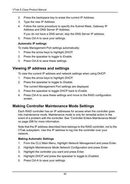 VTrak E-Class Product Manual - Promise Technology, Inc.