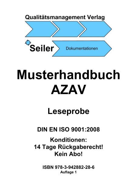 Musterhandbuch AZAV