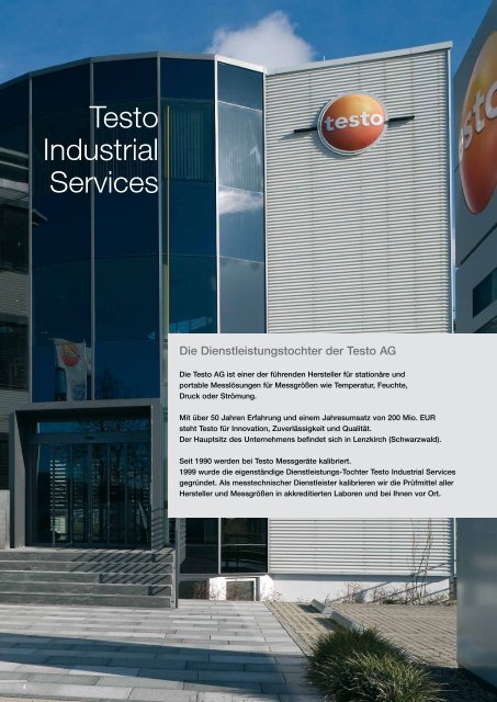 Kalibrierung & Prüfmittelmanagement - Testo Industrial Services ...