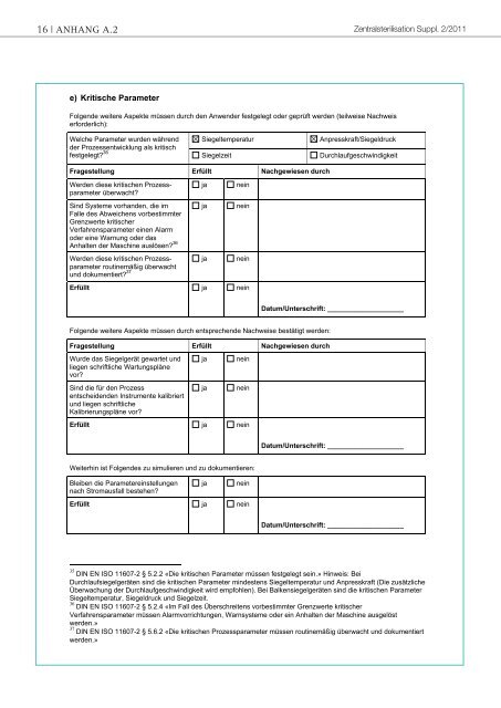 Leitlinie für die Validierung der Verpackungsprozesse ... - KLS Martin