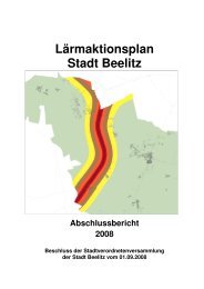 Lärmaktionsplan Stadt Beelitz - Fichtenwalde