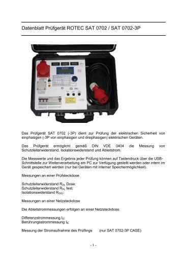 Datenblatt - Rotec GmbH