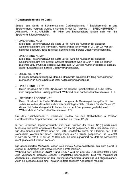 Bedienungsanleitung Prüfgerät ROTEC SAT0702 ... - Rotec GmbH