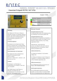 Datenblatt ROTEC_SAT0702_11_2009 - Rotec GmbH