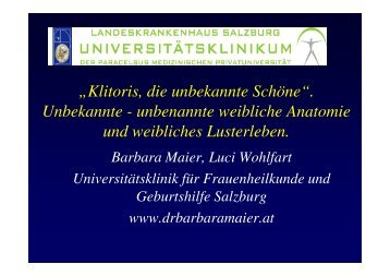 Klitoris, die unbekannte Schöne - Österreichische Gesellschaft für ...