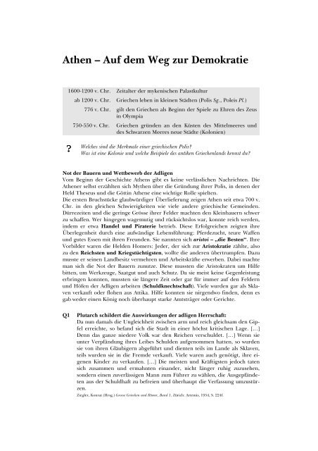 Athen Auf Dem Weg Zur Demokratie Booklet Nubuk Com