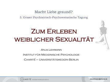 15.10 Anja Lehmann, Zum Erleben weiblicher Sexualität - LSF Graz