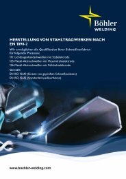 Herstellung von Stahltragwerken nach EN 1090-2 - Böhler Welding