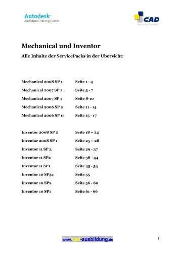 Mechanical und Inventor - CAD.de